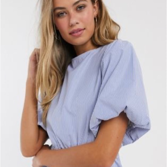 Midi striped dress - Picture 2 of 5